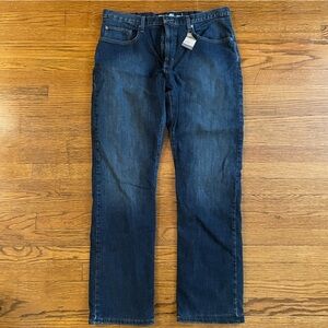 NWT Eddie Bauer Fleece Lined Classic Straight Flex Winter Jeans